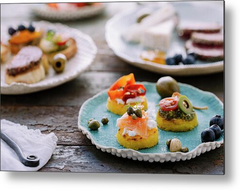 Food Metal Print featuring the photograph Tapas #2 by Nicole Young