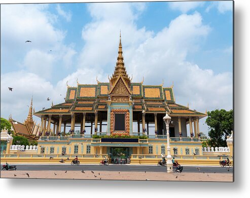 Southeast Asia Metal Print featuring the photograph The Royal Palace And Silver Pagoda In #1 by Tbradford