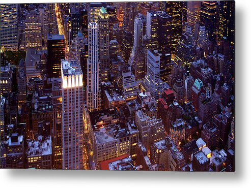 Tranquility Metal Print featuring the photograph View From The Empire State Building #1 by Maremagnum