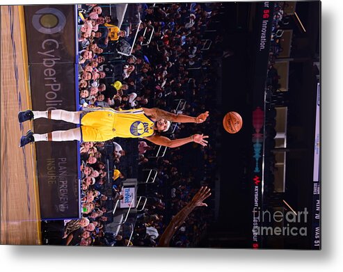 Damion Lee Metal Print featuring the photograph Charlotte Hornets V Golden State by Noah Graham