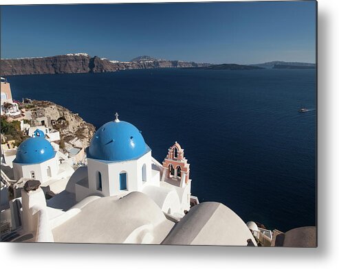 Tranquility Metal Print featuring the photograph Santorini Greece #10 by Neil Emmerson