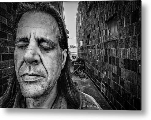 Man Metal Print featuring the photograph Untitled #10 by Steve Hermann