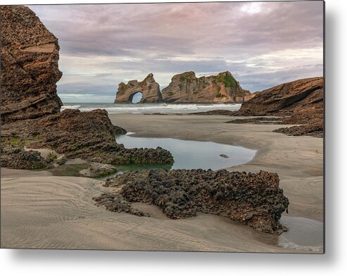 Wharariki Beach Metal Print featuring the photograph Wharariki Beach - New Zealand #10 by Joana Kruse