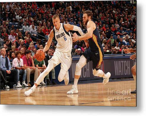 Smoothie King Center Metal Print featuring the photograph Dallas Mavericks V New Orleans Pelicans by Layne Murdoch Jr.