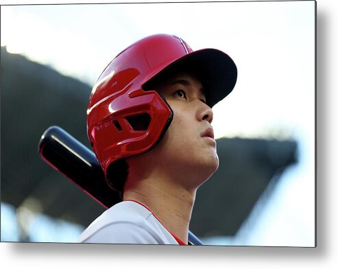 Los Angeles Angels Of Anaheim Metal Print featuring the photograph Shohei Ohtani #11 by Steph Chambers