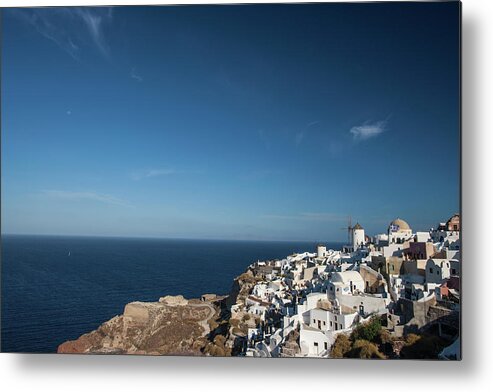 Tranquility Metal Print featuring the photograph Santorini Greece #13 by Neil Emmerson