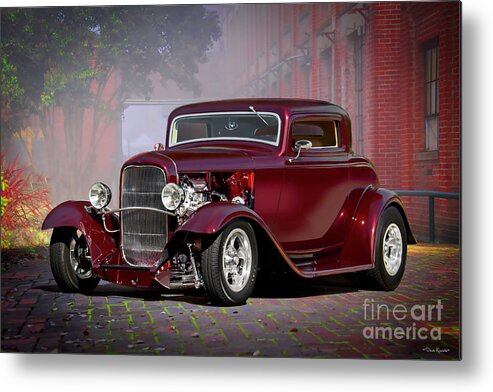 1932 Ford Coupe Metal Print featuring the photograph 1932 Ford Three-Window Coupe #15 by Dave Koontz