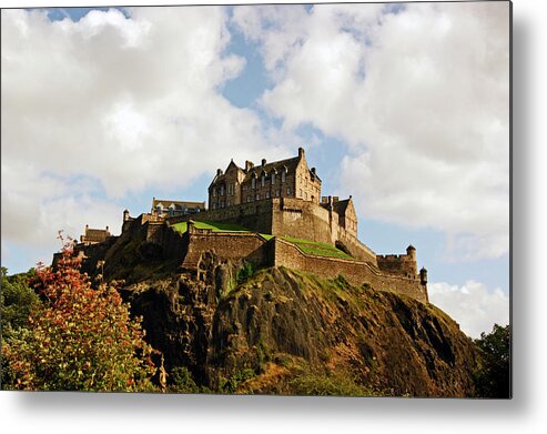 Scotland Metal Print featuring the photograph 19/08/13 EDINBURGH, The Castle. by Lachlan Main