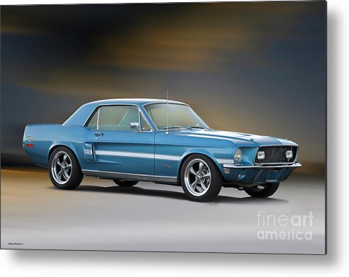 1968 Ford Mustang Gt/cs Coupe Metal Print featuring the photograph 1968 Ford Mustang GT/CS 'California Special' by Dave Koontz