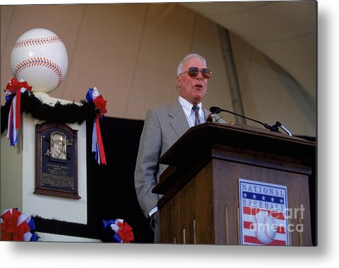 Cooperstown Metal Print featuring the photograph 1995 Cooperstown Hall Of Fame Inductions by Rich Pilling