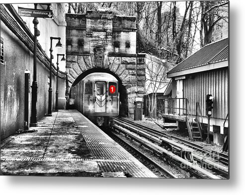 New York City Subway Metal Print featuring the photograph 1Scape No.2 by Steve Ember
