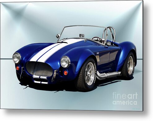 Auto Metal Print featuring the photograph 1965 Shelby Cobra Roadster #2 by Dave Koontz