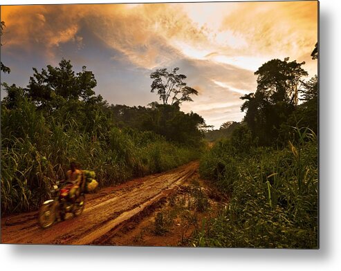 Man Made Metal Print featuring the photograph Cameroon Logging #2 by Brent Stirton