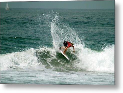 Surfers Metal Print featuring the photograph Caroline Marks #2 by Waterdancer