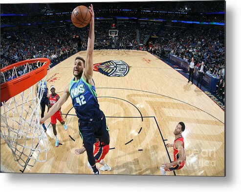 Smoothie King Center Metal Print featuring the photograph Dallas Mavericks V New Orleans Pelicans by Layne Murdoch Jr.