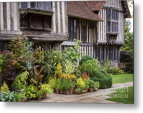 Golden Metal Print featuring the photograph Great Dixter House and Gardens by Perry Rodriguez