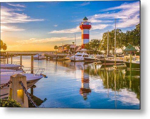 Landscape Metal Print featuring the photograph Hilton Head, South Carolina, Lighthouse #2 by Sean Pavone