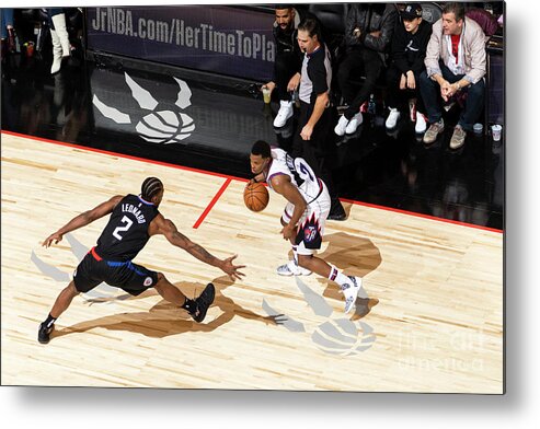 Kyle Lowry Metal Print featuring the photograph La Clippers V Toronto Raptors #2 by Mark Blinch