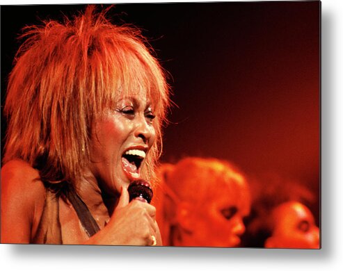 1980-1989 Metal Print featuring the photograph Photo Of Tina Turner #2 by David Redfern
