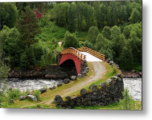 Scenics Metal Print featuring the photograph Roros, Old Mining Village, Norway #2 by Andrea Pistolesi