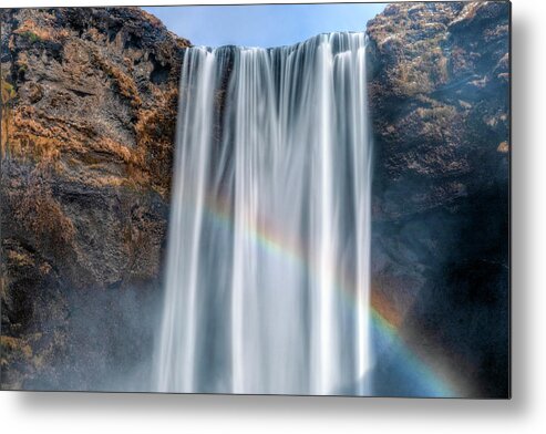 Skogafoss Metal Print featuring the photograph Skogafoss - Iceland #2 by Joana Kruse