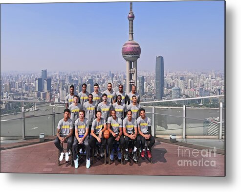 Event Metal Print featuring the photograph 2017 Nba Global Games - China by Noah Graham