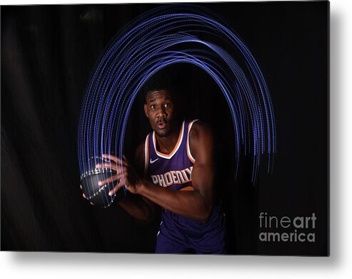 Deandre Ayton Metal Print featuring the photograph 2018 Nba Rookie Photo Shoot by Brian Babineau