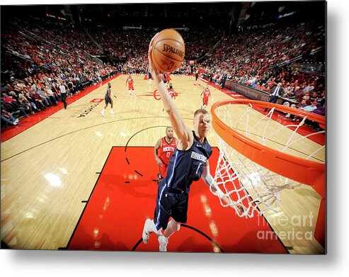 Nba Pro Basketball Metal Print featuring the photograph Dallas Mavericks V Houston Rockets by Bill Baptist