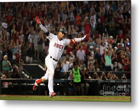 Ninth Inning Metal Print featuring the photograph Colorado Rockies V Arizona Diamondbacks #29 by Christian Petersen