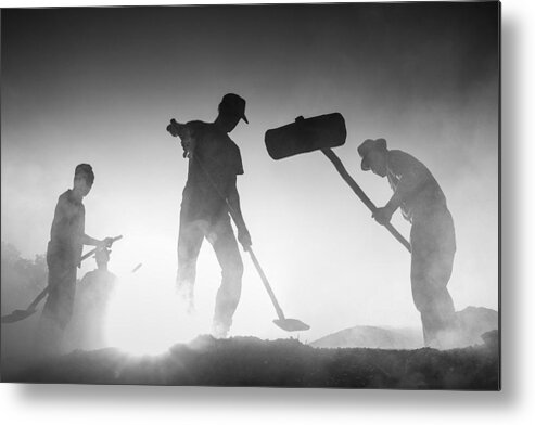 Charcoal Metal Print featuring the photograph Hell Mercenaries ! #3 by Sorin Onisor