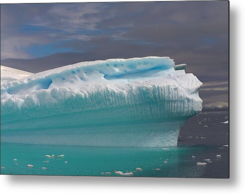 Scenics Metal Print featuring the photograph Icebergs Antarctic Peninsula #3 by Eastcott Momatiuk