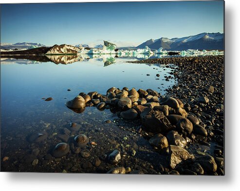 Iceland Metal Print featuring the photograph Jokulsarlon Lagoon, Iceland #3 by Peter OReilly