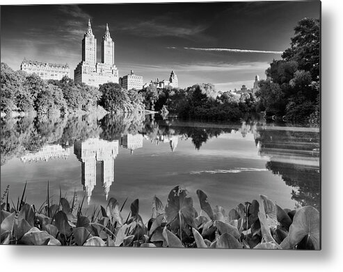 Estock Metal Print featuring the digital art Lake In Central Park, Nyc #3 by Riccardo Spila