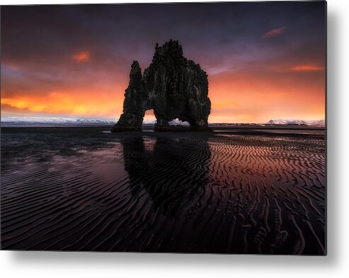 Iceland Metal Print featuring the photograph Rhino #3 by David Martn Castn