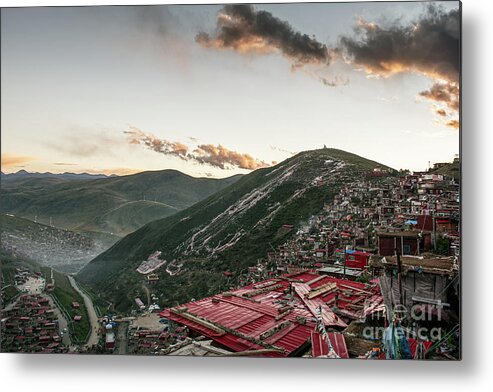 Scenics Metal Print featuring the photograph There Are Rows Of Red Houses #3 by Jun Xu