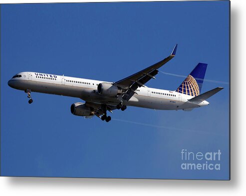 Airplane Metal Print featuring the photograph on approach to San Francisco International Airport #31 by Jason O Watson