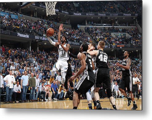 Playoffs Metal Print featuring the photograph San Antonio Spurs V Memphis Grizzlies - by Joe Murphy
