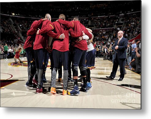 Nba Pro Basketball Metal Print featuring the photograph Boston Celtics V Cleveland Cavaliers by David Liam Kyle