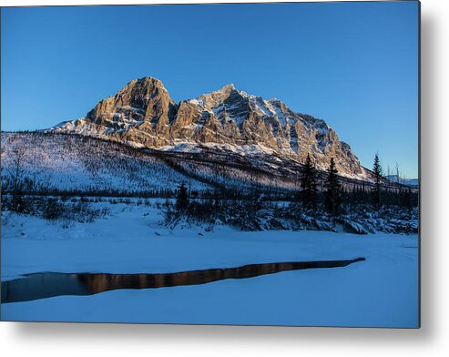 Ip_71076928 Metal Print featuring the photograph Dalton Highway In Wintertime Crossing Brooks Range, Yukon-koyukuk Census Area, Alaska, Usa #4 by Jrg Reuther