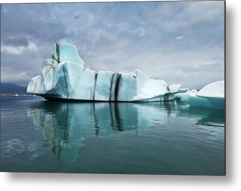 Scenics Metal Print featuring the photograph Icebergs On Glacial Lagoon #4 by Arctic-images