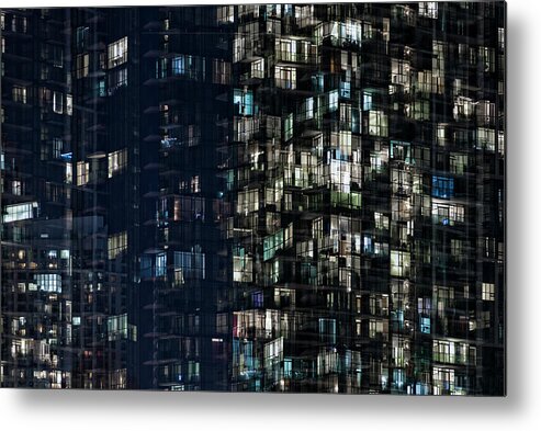 Window Metal Print featuring the photograph Mirage - An Ode to Urban Life. by Shankar Adiseshan