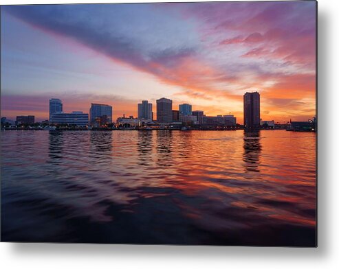 Cityscape Metal Print featuring the photograph Norfolk, Virginia, Usa #4 by Sean Pavone