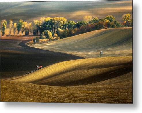 Tuscany Metal Print featuring the photograph On Waves #4 by Krzysztof Browko