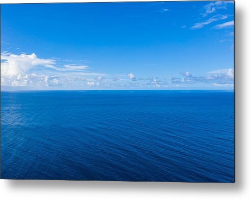 Landscape Metal Print featuring the photograph Seascape With Sea Horizon #4 by Levente Bodo