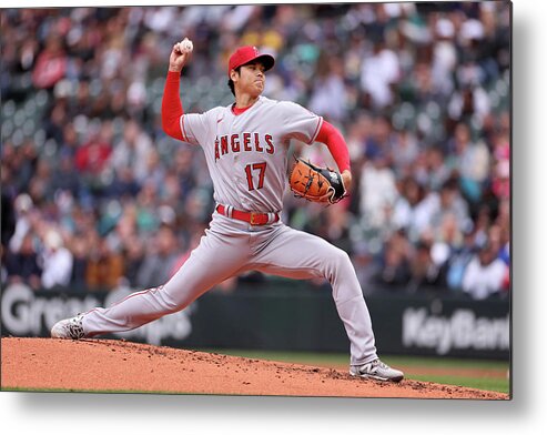 Los Angeles Angels Of Anaheim Metal Print featuring the photograph Shohei Ohtani #4 by Steph Chambers