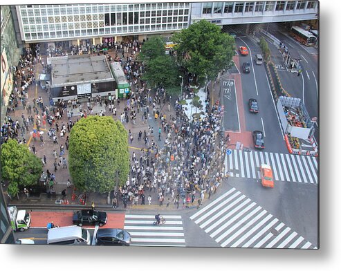 Tokyo Metal Print featuring the photograph Tokyo, Japan - Shibuya Crossing #5 by Richard Krebs