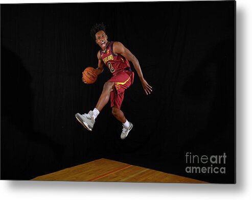 Collin Sexton Metal Print featuring the photograph 2018 Nba Rookie Photo Shoot by Brian Babineau