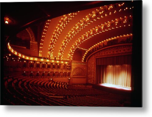 Performance Metal Print featuring the photograph Auditorium Theater In Chicago #5 by Chicago History Museum