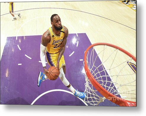 Lebron James Metal Print featuring the photograph Lebron James #54 by Andrew D. Bernstein