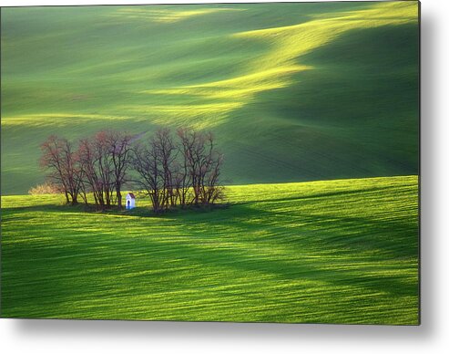 Fields Metal Print featuring the photograph Fields... #6 by Krzysztof Browko